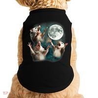 Three Opposum Moon 3 Possum Dead Moon Weird Cursed Meme Doggie Tank thumb 0