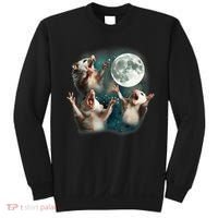 Three Opposum Moon 3 Possum Dead Moon Weird Cursed Meme Sweatshirt thumb 0