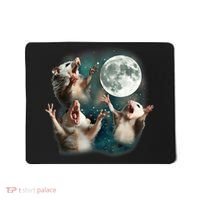 Three Opposum Moon 3 Possum Dead Moon Weird Cursed Meme Mousepad thumb 0