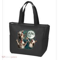Three Opposum Moon 3 Possum Dead Moon Weird Cursed Meme Tote Bag thumb 3