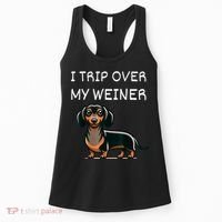 Tripping Over My Weiner Funny Dachshund Doxie Weiner Gift Women's Tank Top thumb 0