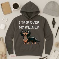 Tripping Over My Weiner Funny Dachshund Doxie Weiner Gift Hoodie thumb 3