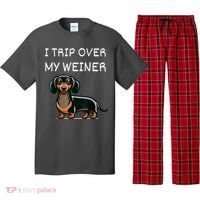 Tripping Over My Weiner Funny Dachshund Doxie Weiner Gift Pajama Set thumb 0