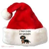 Tripping Over My Weiner Funny Dachshund Doxie Weiner Gift Santa Hat thumb 0