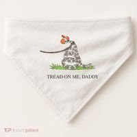 Tread On Me Daddy Snake Funny Saying Humor USA-Made Doggie Bandana thumb 0