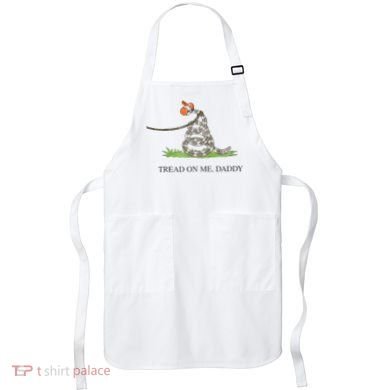 Tread On Me Daddy Snake Funny Saying Humor Apron