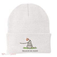 Tread On Me Daddy Snake Funny Saying Humor Beanie thumb 0