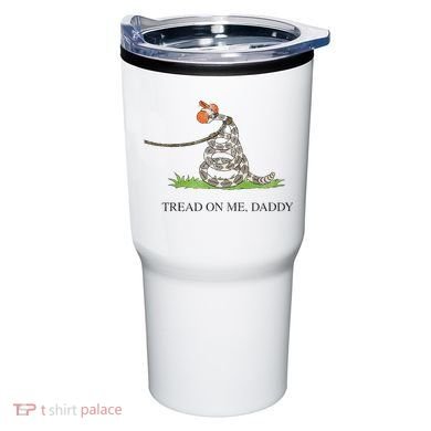 Tread On Me Daddy Snake Funny Saying Humor Tumbler