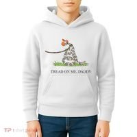 Tread On Me Daddy Snake Funny Saying Humor Kids Hoodie thumb 4