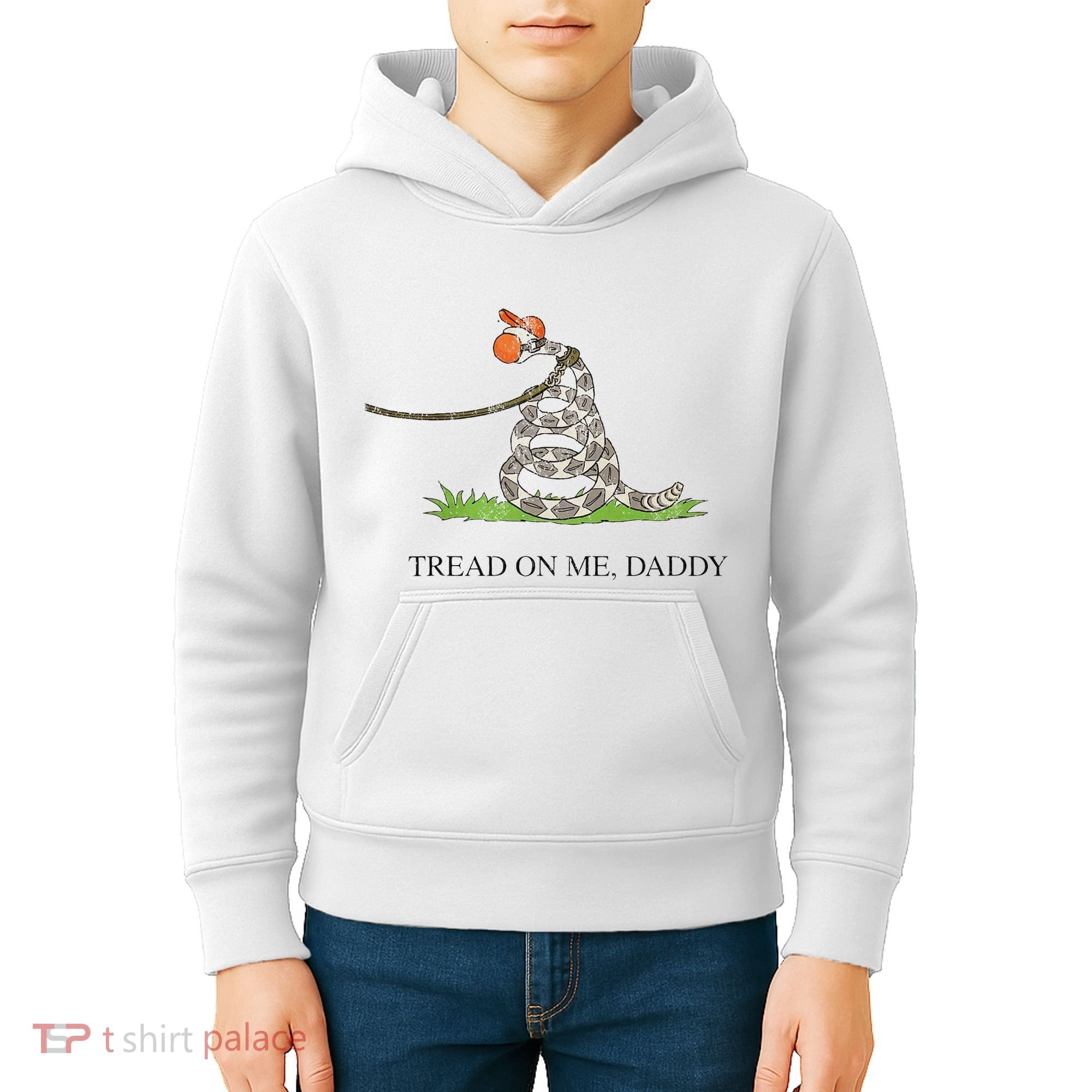 Tread On Me Daddy Snake Funny Saying Humor Kids Hoodie