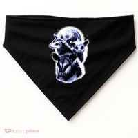 Three Opossum Moon With 3 Possums And Dead Moon Gift USA-Made Doggie Bandana thumb 0