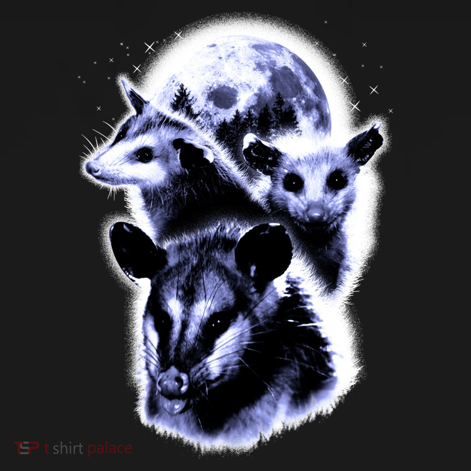 Three Opossum Moon With 3 Possums And Dead Moon Gift Backpack