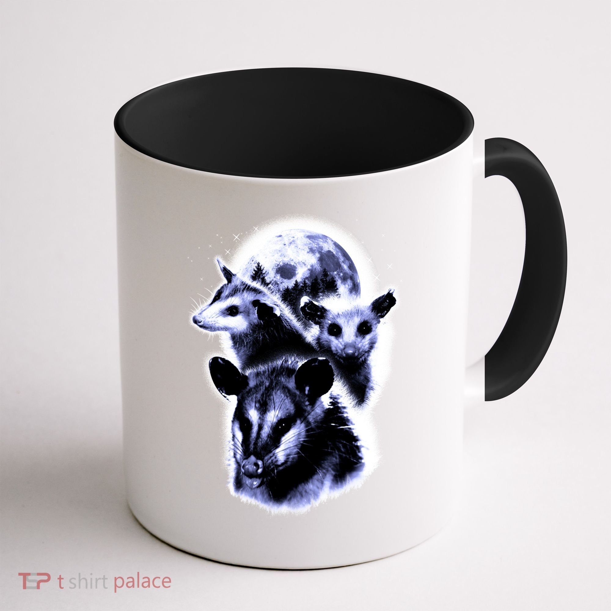 Three Opossum Moon With 3 Possums And Dead Moon Gift Coffee Mug