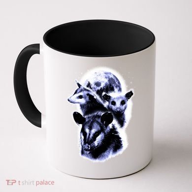 Three Opossum Moon With 3 Possums And Dead Moon Gift Coffee Mug
