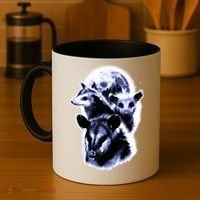 Three Opossum Moon With 3 Possums And Dead Moon Gift Coffee Mug thumb 4