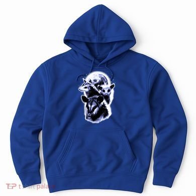 Three Opossum Moon With 3 Possums And Dead Moon Gift Hoodie