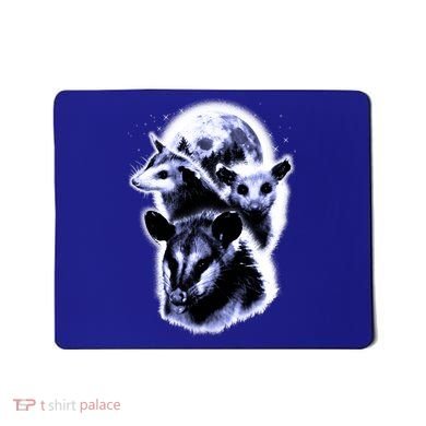 Three Opossum Moon With 3 Possums And Dead Moon Gift Mousepad