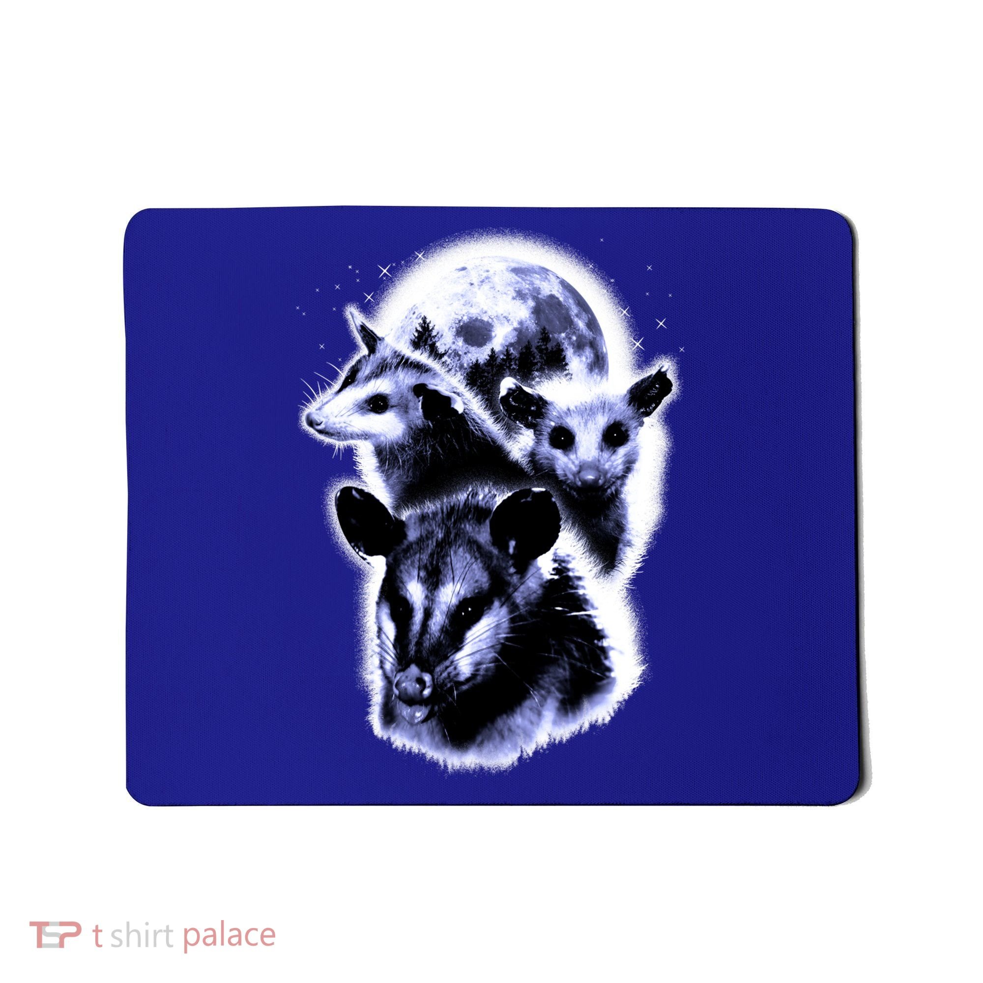 Three Opossum Moon With 3 Possums And Dead Moon Gift Mousepad