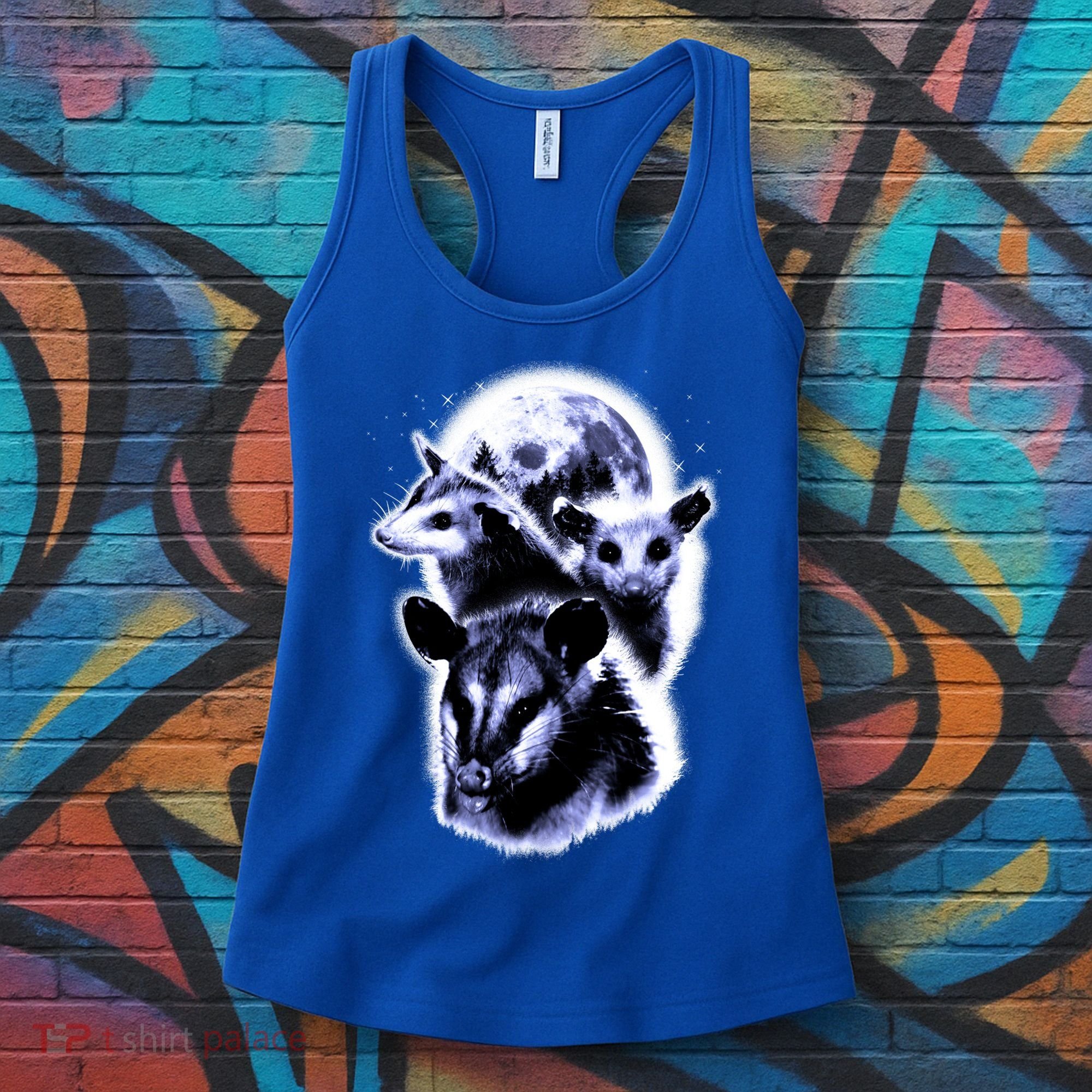 Three Opossum Moon With 3 Possums And Dead Moon Gift Women's Tank Top