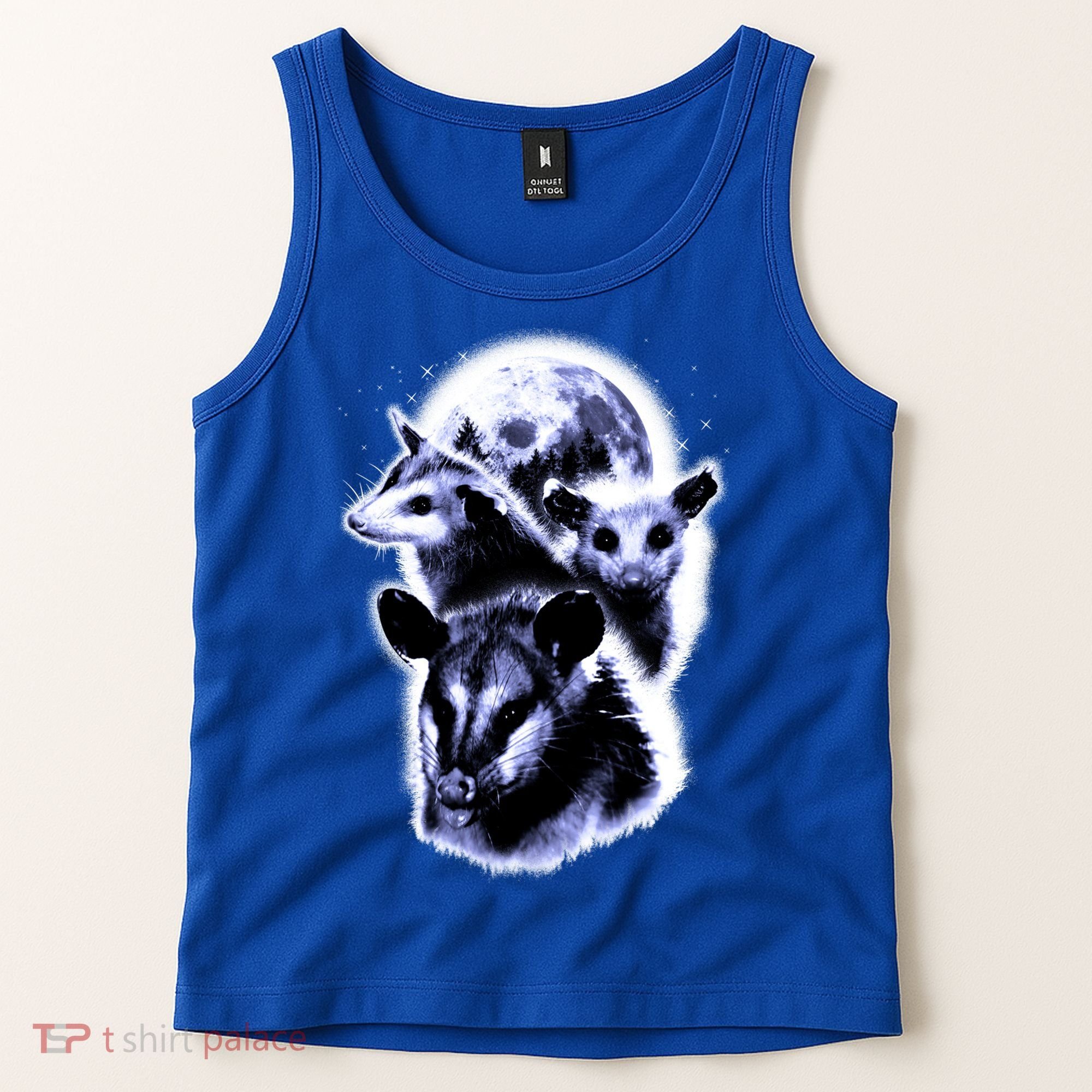 Three Opossum Moon With 3 Possums And Dead Moon Gift Tank Top