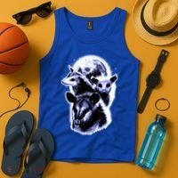Three Opossum Moon With 3 Possums And Dead Moon Gift Tank Top thumb 4