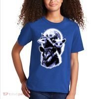Three Opossum Moon With 3 Possums And Dead Moon Gift Kids T-Shirt thumb 2