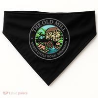 The Old Mill In North Little Rock Arkansas USA-Made Doggie Bandana thumb 0