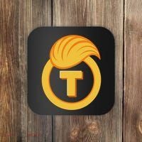 Trump Official Meme Coin Crypto President Coaster thumb 0