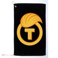 Trump Official Meme Coin Crypto President Golf Towel thumb 0