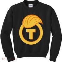 Trump Official Meme Coin Crypto President Kids Sweatshirt thumb 0