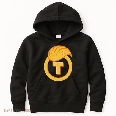 Trump Official Meme Coin Crypto President Kids Hoodie