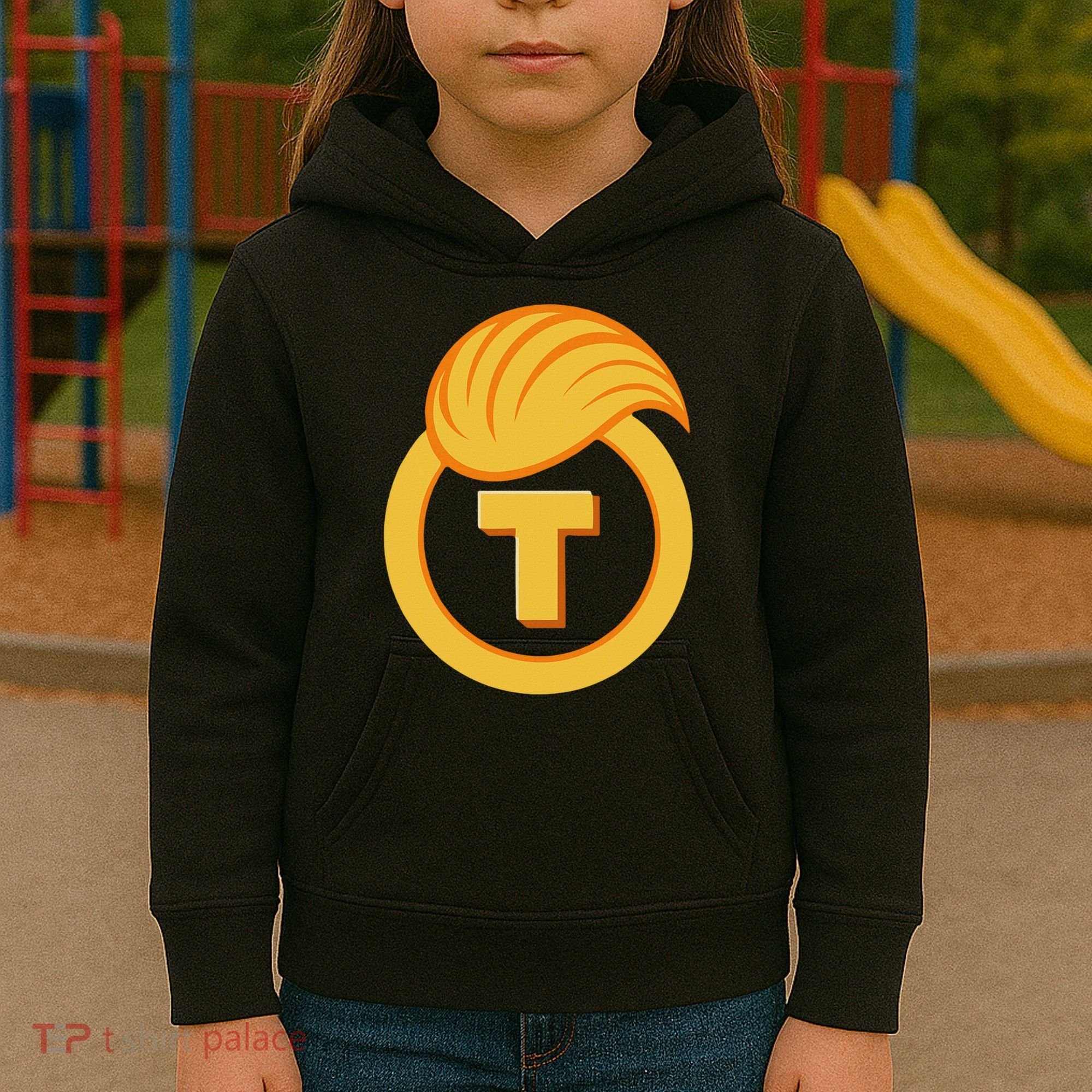 Trump Official Meme Coin Crypto President Kids Hoodie