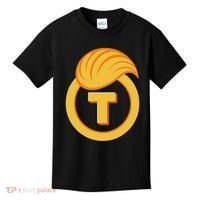 Trump Official Meme Coin Crypto President Kids T-Shirt thumb 0