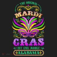 The Original Mardi Gras Mobile Alabama 1703 Beanie thumb 2
