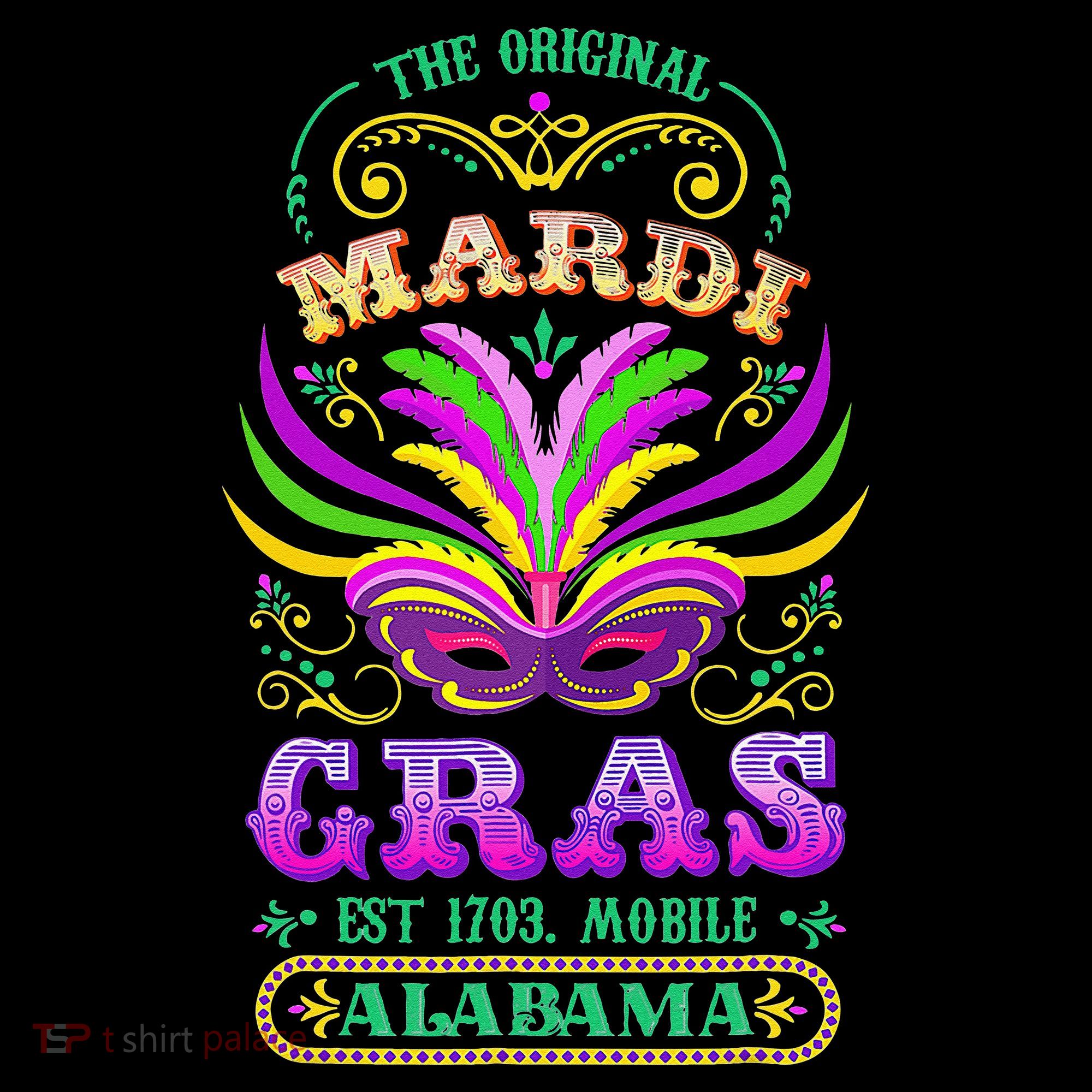 The Original Mardi Gras Mobile Alabama 1703 Women's Hoodie