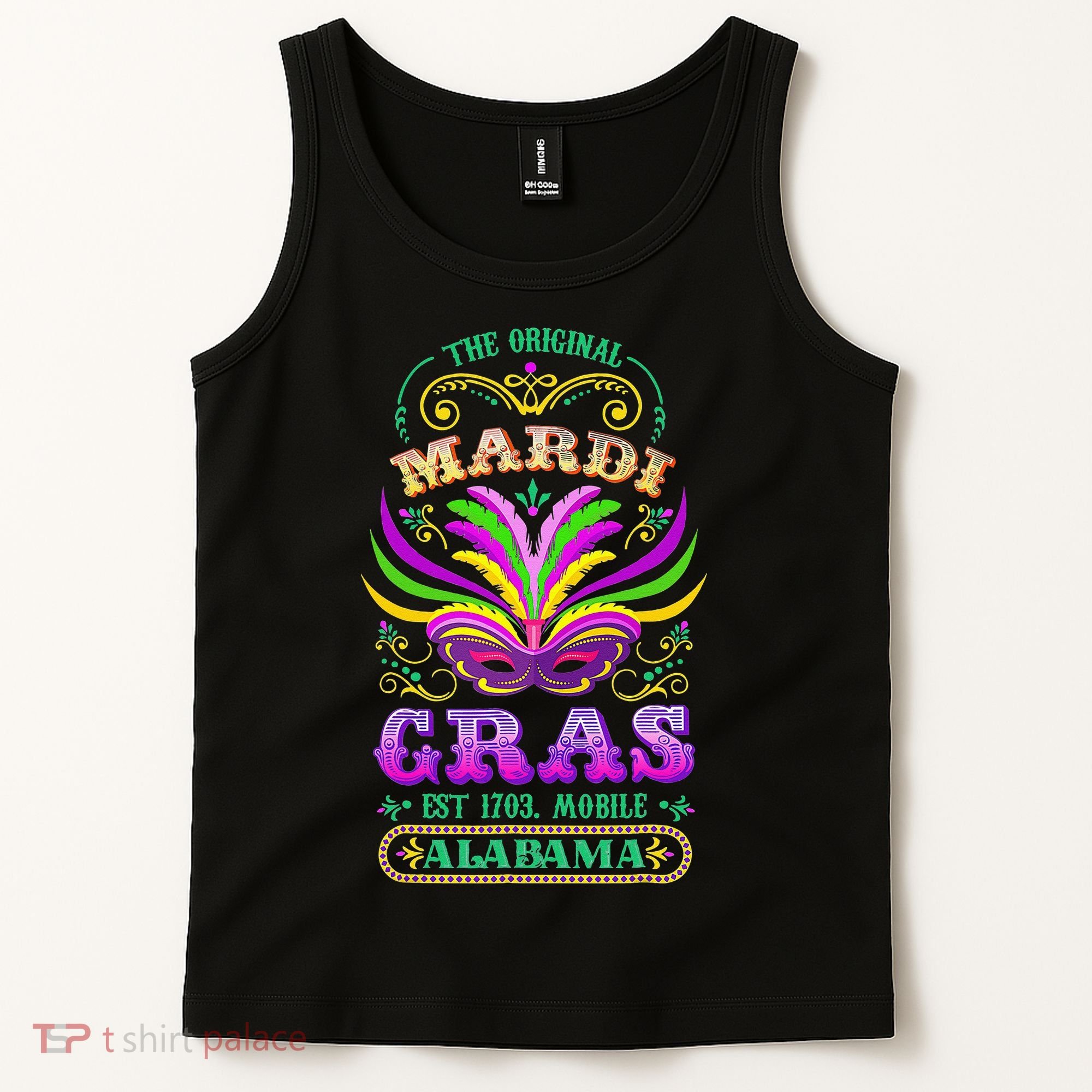 The Original Mardi Gras Mobile Alabama 1703 Tank Top