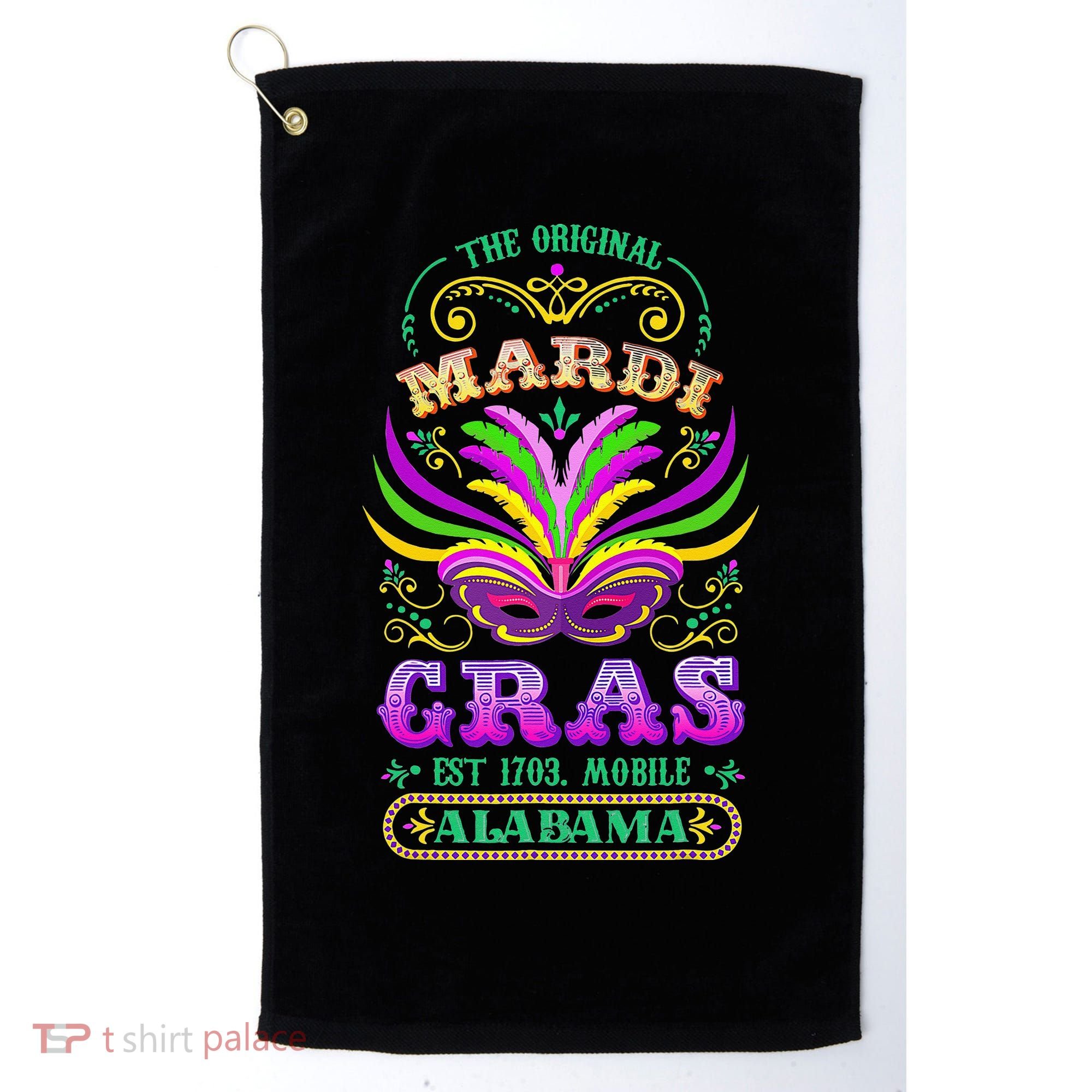 The Original Mardi Gras Mobile Alabama 1703 Golf Towel