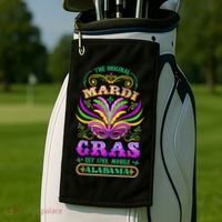 The Original Mardi Gras Mobile Alabama 1703 Golf Towel thumb 2