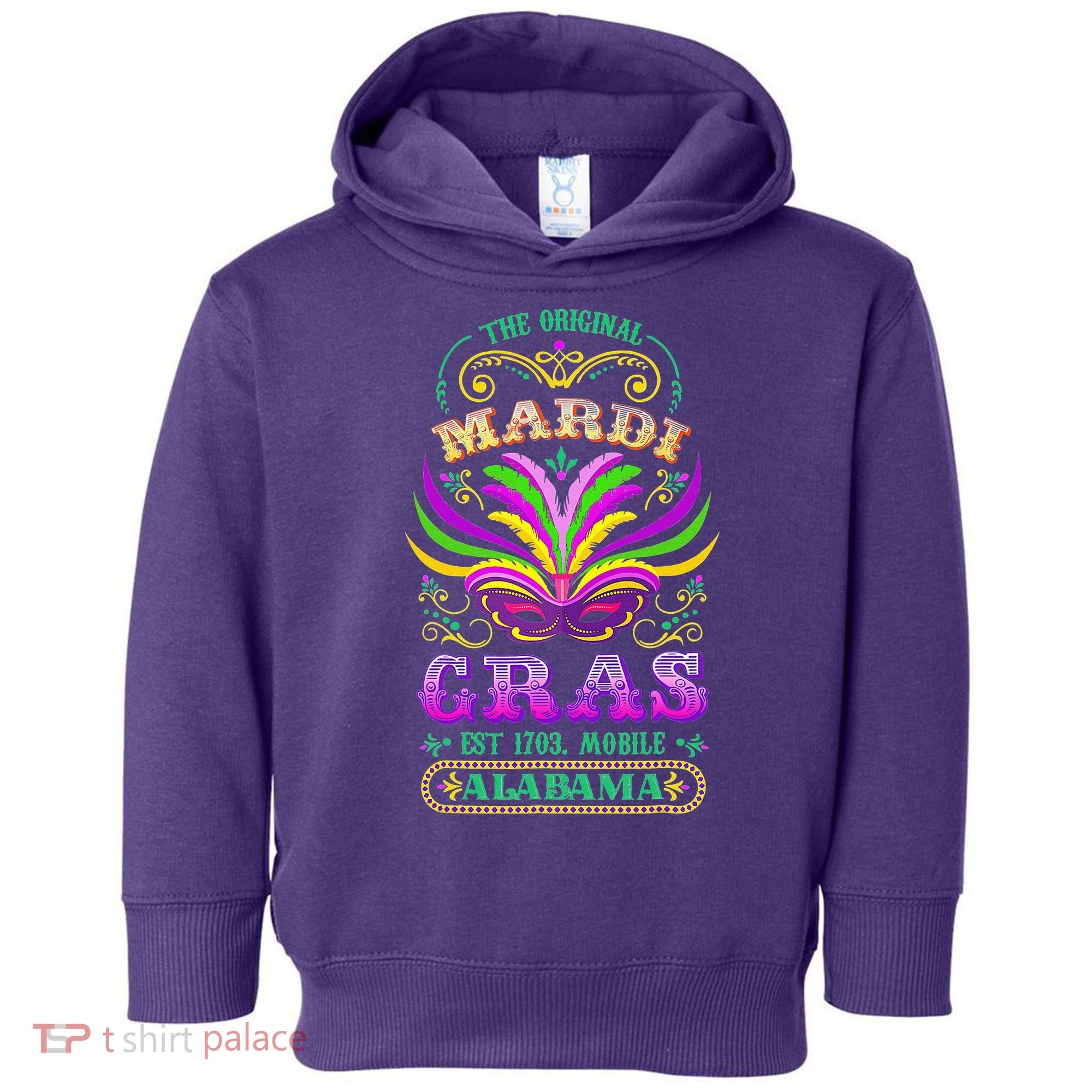 The Original Mardi Gras Mobile Alabama 1703 Toddler Hoodie