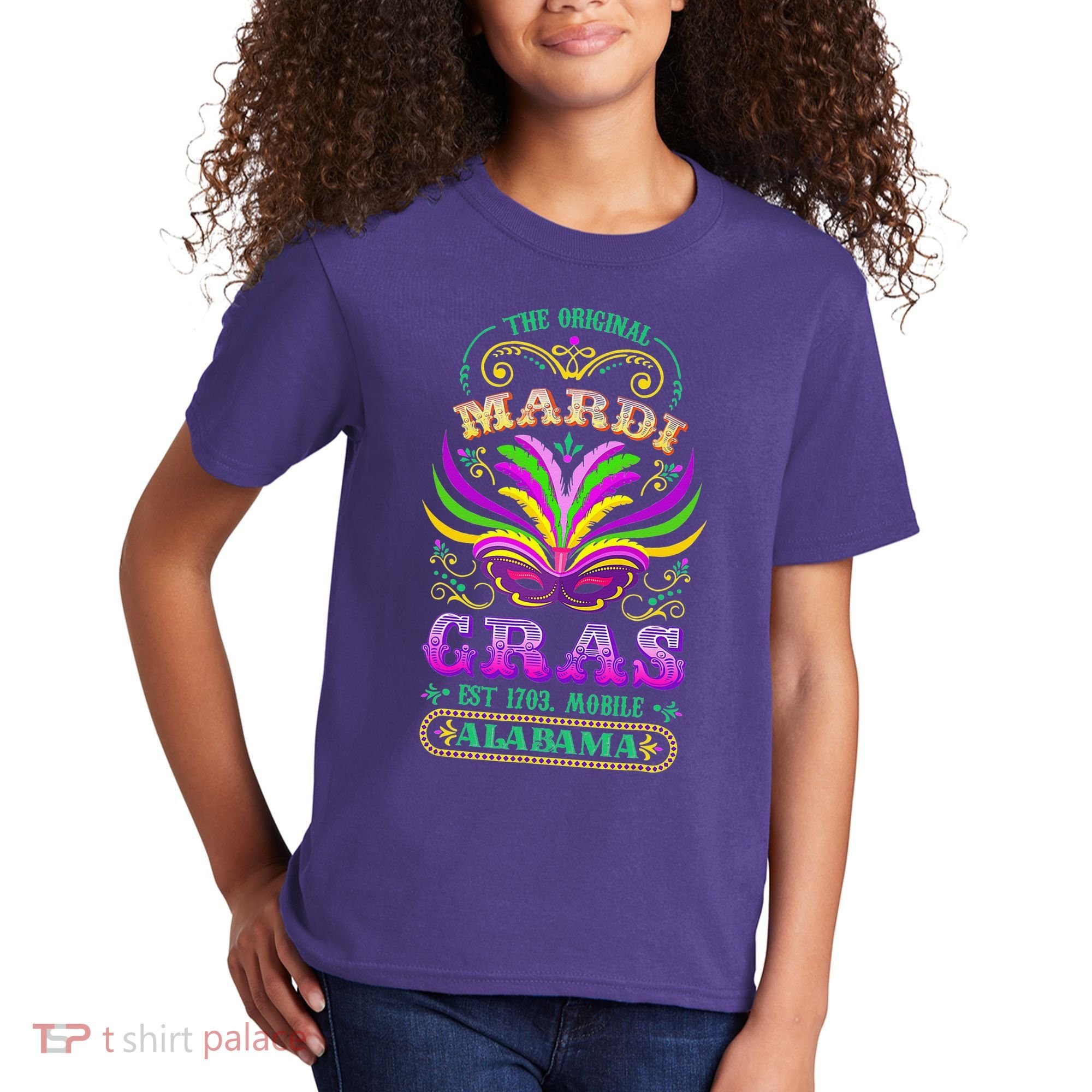 The Original Mardi Gras Mobile Alabama 1703 Kids T-Shirt