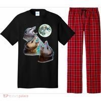 Three Opposum Moon With 3 Possums And Dead Moon Pajama Set thumb 0