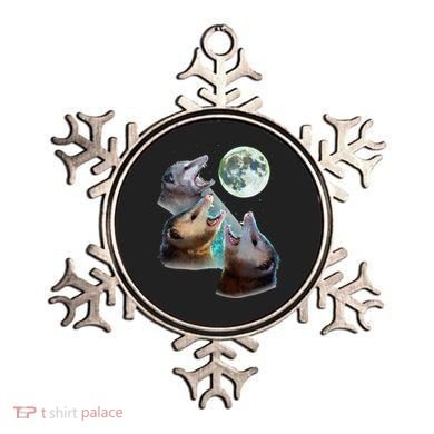 Three Opposum Moon With 3 Possums And Dead Moon Ornament
