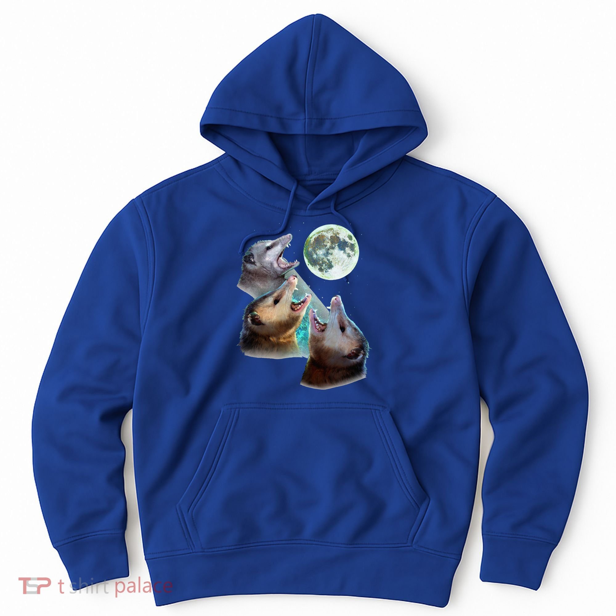 Three Opposum Moon With 3 Possums And Dead Moon Hoodie