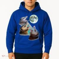 Three Opposum Moon With 3 Possums And Dead Moon Hoodie thumb 2