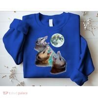 Three Opposum Moon With 3 Possums And Dead Moon Sweatshirt thumb 2