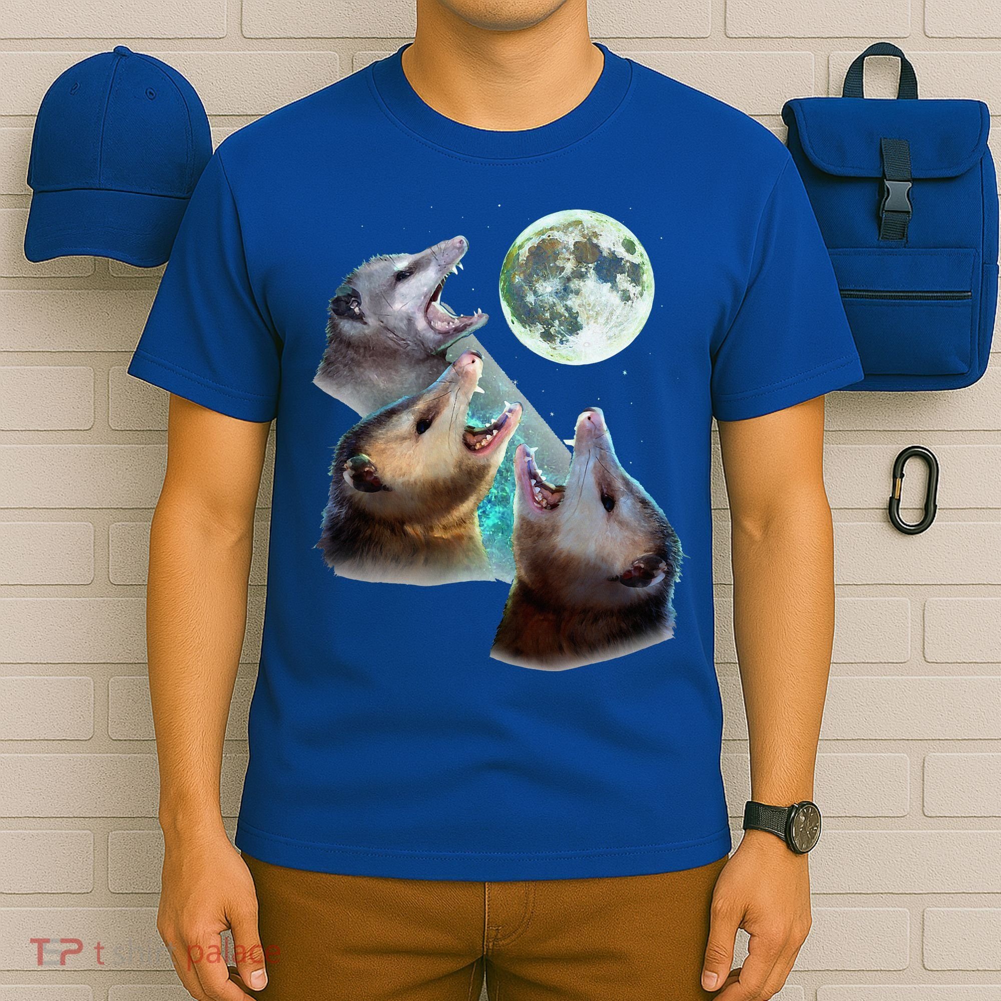 Three Opposum Moon With 3 Possums And Dead Moon T-Shirt