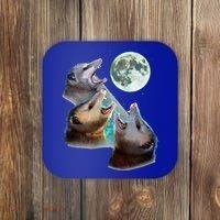 Three Opposum Moon With 3 Possums And Dead Moon Coaster thumb 0
