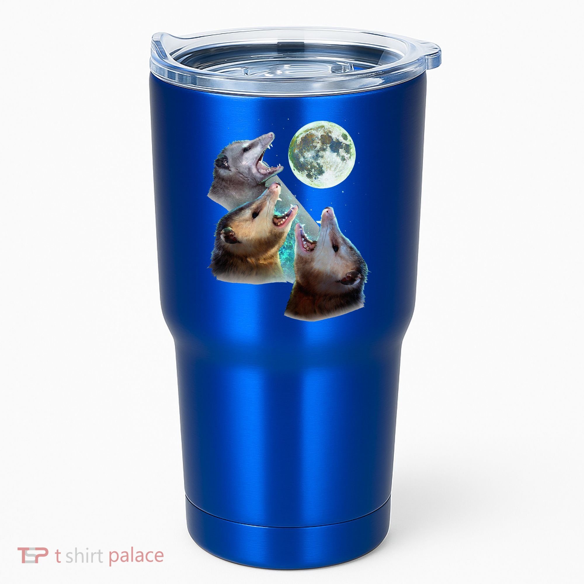 Three Opposum Moon With 3 Possums And Dead Moon Tumbler