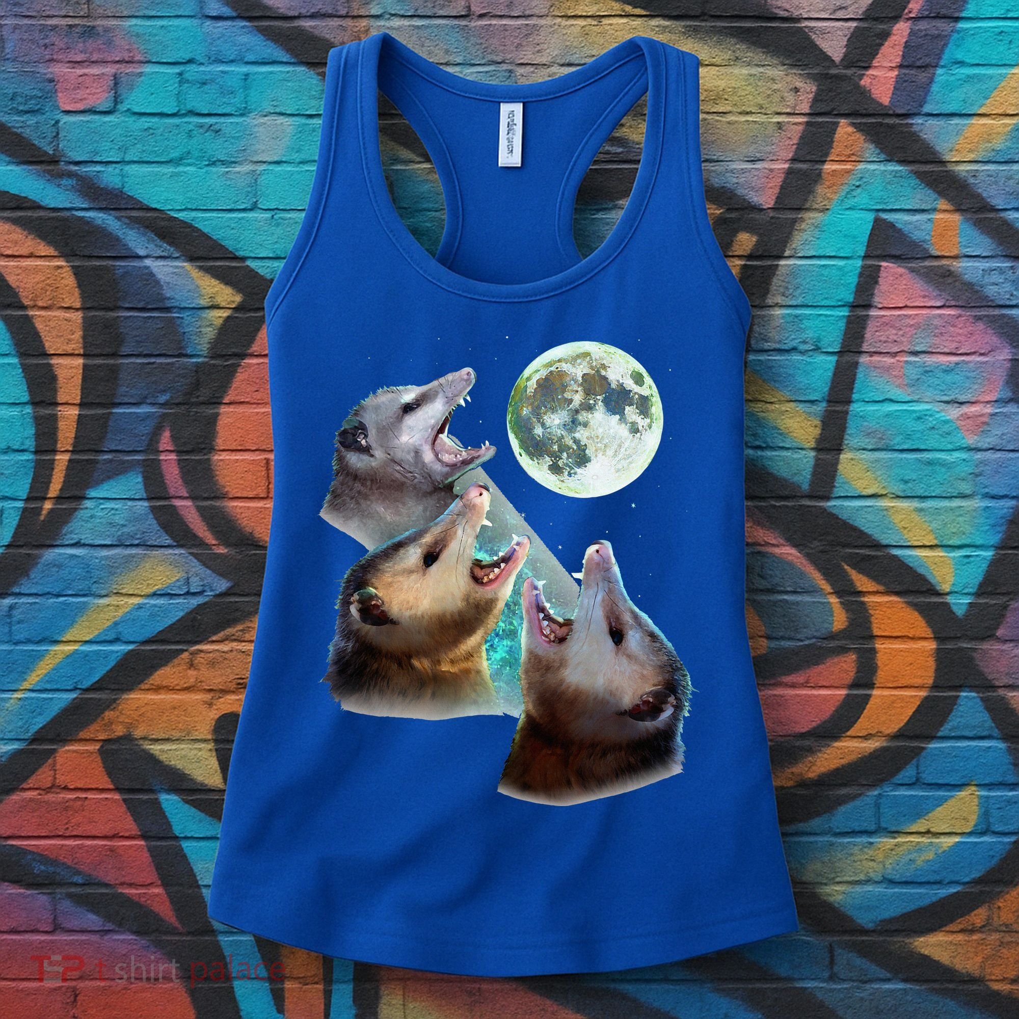 Three Opposum Moon With 3 Possums And Dead Moon Women's Tank Top