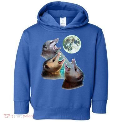Three Opposum Moon With 3 Possums And Dead Moon Toddler Hoodie